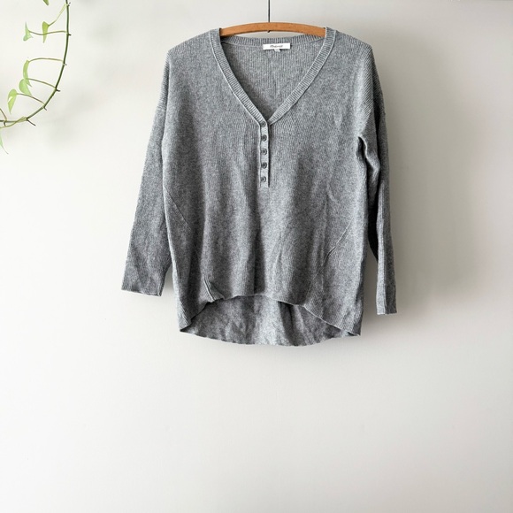 Madewell Sweaters - Madewell asherton waffle henley sweater XS